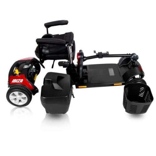 Scooter eléctrico desmontable Ibiza desmontado