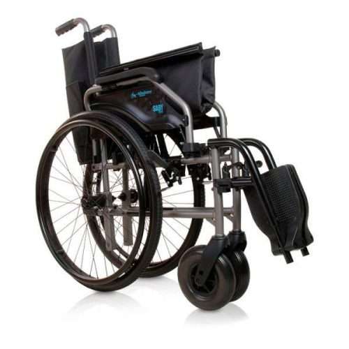 Silla de ruedas aluminio Saby rueda grande plegada