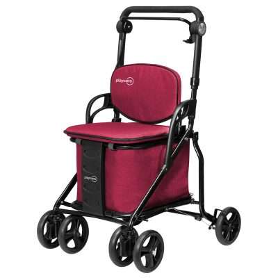Andador Carro Compra Care One burdeos