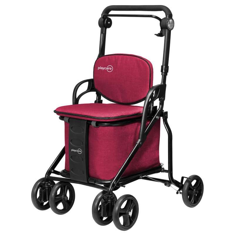 Andador Carro Compra Care One burdeos