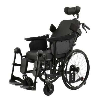 Silla de ruedas basculante Serena autopropulsable con ruedas traseras de 24 pulgadas