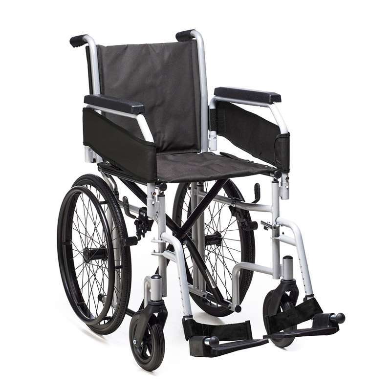 Silla de ruedas super estrecha Trento con ruedas autopropulsables y reposapiés desmontables
