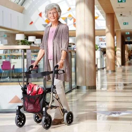 Caminador Rollator Compacto Super Estrecho