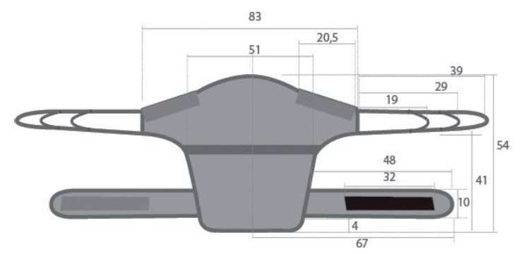 Medidas Arnés Dorsal RP893