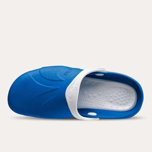 Zuecos Asana Azul Eléctrico Blanco Plantilla
