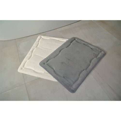 Alfombra de Baño Secure Soft Blanco y Gris