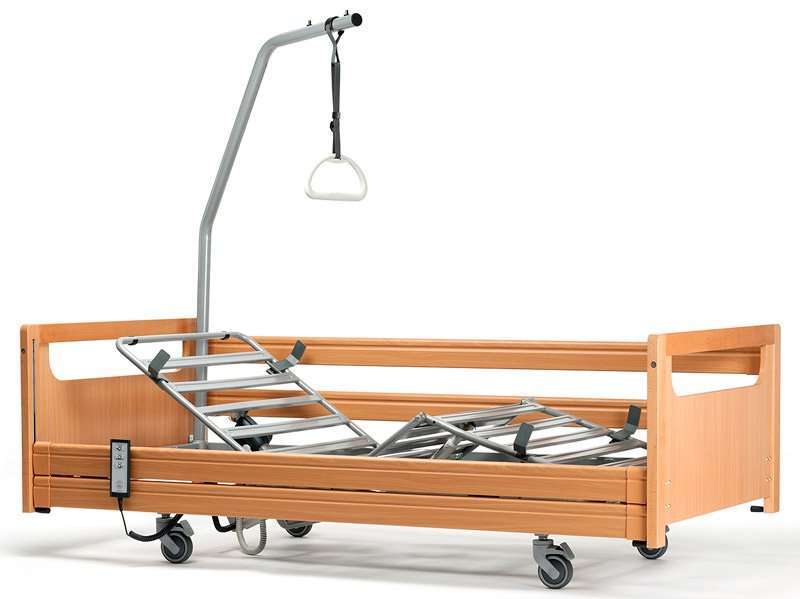 Cama Elevable Illico barandillas madera