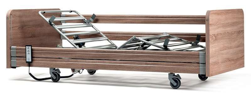 Cama Elevable Illico Barandillas madera óxido