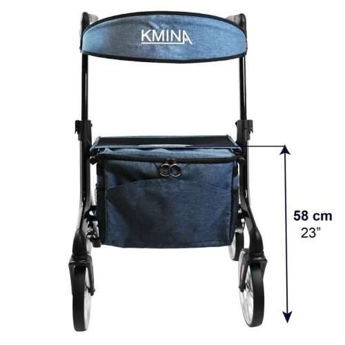 Andador alto con ruedas – Vista frontal