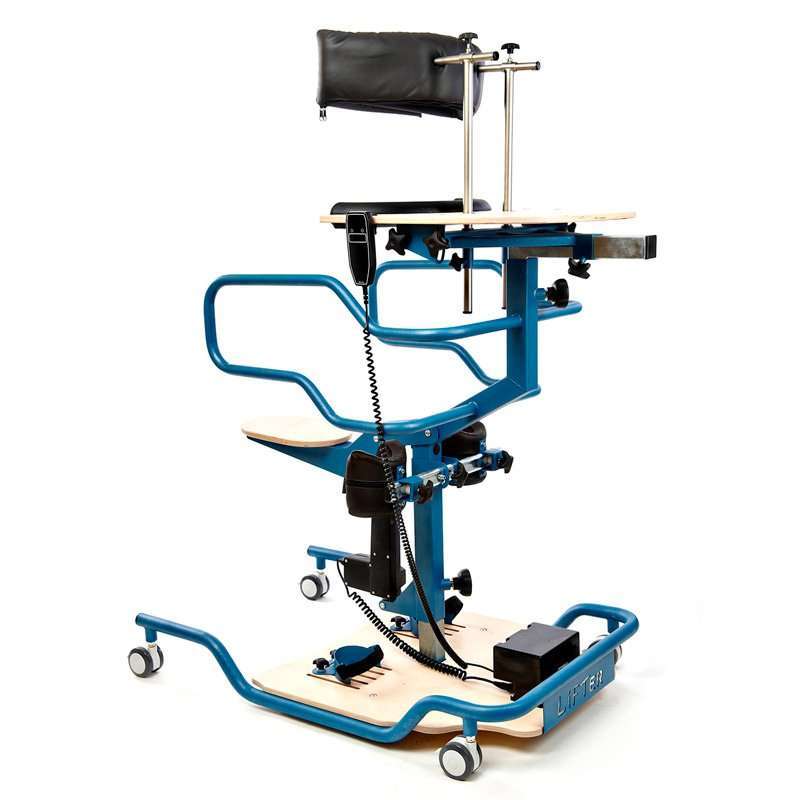 Vista general del Bipedestador Eléctrico con Mesa para adultos