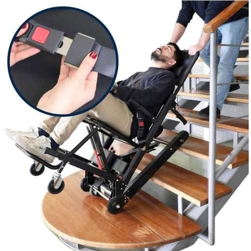 Silla Salva escaleras eléctrica portátil subiendo a usuario