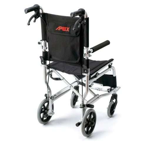 Parte trasera de la Silla Transit con bolsillo y frenos