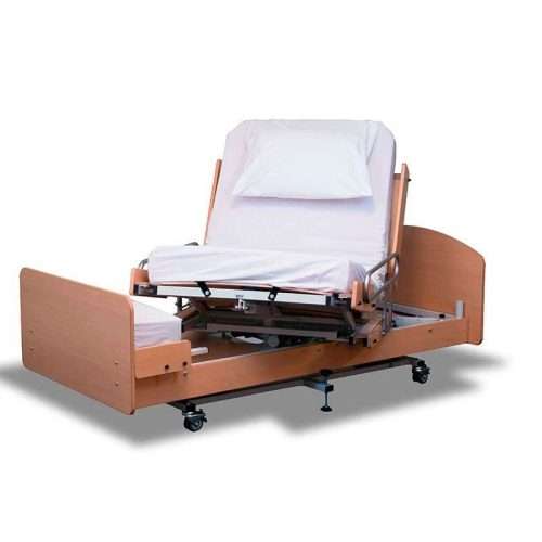 cama giratoria eléctrica Rota-Pro Bario articulada con posición de sentado