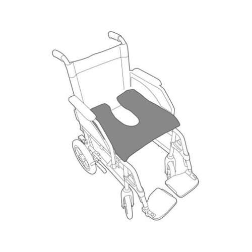 Cojín herradura Saniluxe en Silla de ruedas