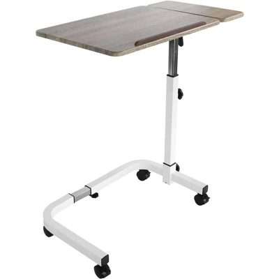 mesa auxiliar con ruedas y altura regulable para cama o sillón