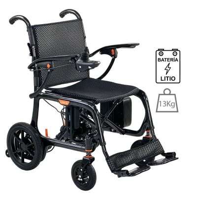 Silla de ruedas eléctrica R800 con batería de litio y peso de 13 kg