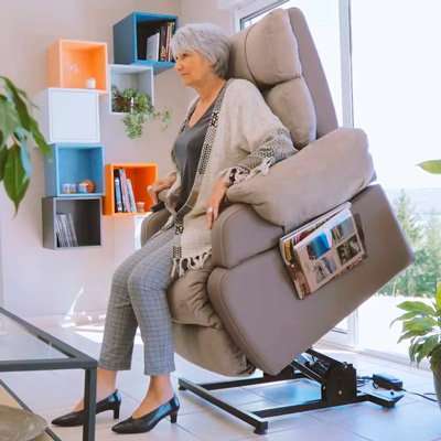 Sillón Cocoon XXL con función elevadora para movilidad reducida