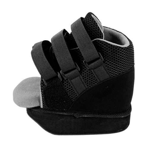 Zapato de Barouk con suela elevada para evitar apoyo en el antepié