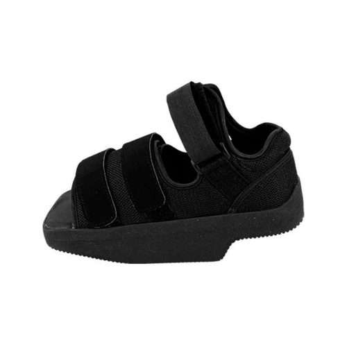Zapato de tacón invertido con puntera abierta y descarga en el antepié