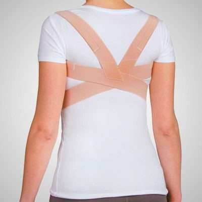 Espaldillera elástica en forma de ocho para corrección postural
