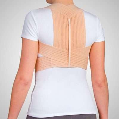 Espaldillera transpirable elástica en forma de ocho