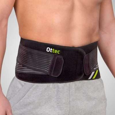 Ortesis lumbosacra elástica Ottec con sistema de ajuste y refuerzo lumbar