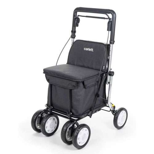 Andador rollator Comfort Assist en color volcano con asiento