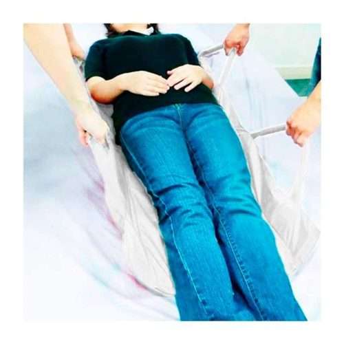 Movilización de paciente con sábana de transferencia absorbente