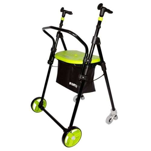 Andador AIR On Plus con asiento pistacho y ruedas delanteras grandes