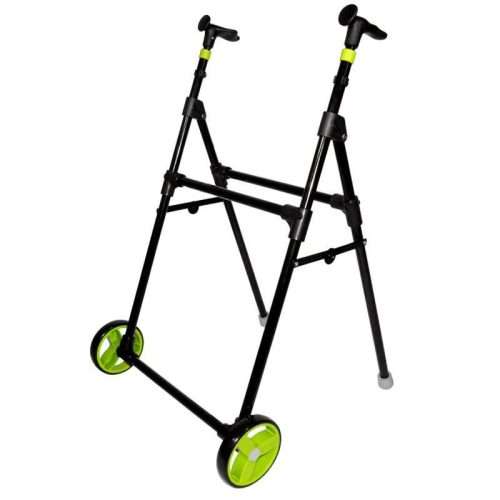 Andador Air On Zero de acero con ruedas delanteras pistacho