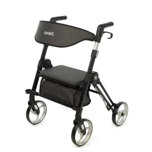 Rollator Lett Ride Ice con asiento incorporado y respaldo