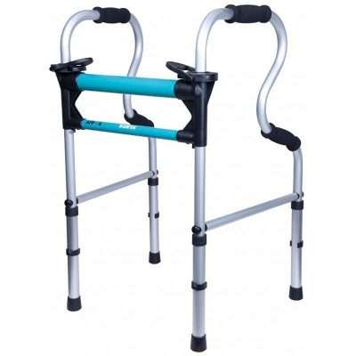 Andador AFPa plegable de aluminio con doble juego de puños
