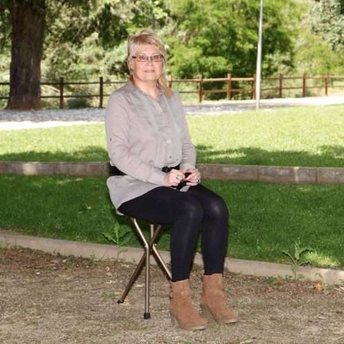 Bastón con asiento de 3 patas - Imagen 3