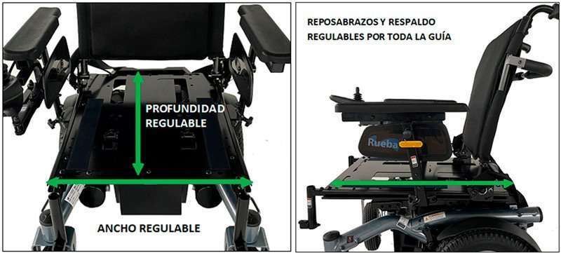 Características Silla de ruedas eléctrica RUEBA CT