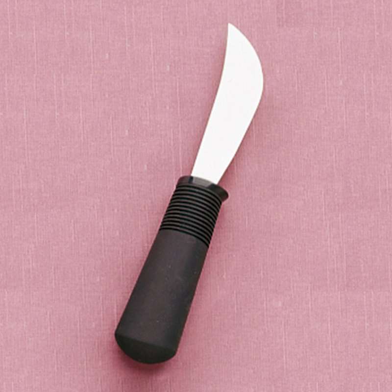 Cuchillo Rocker adaptado con hoja curva y mango de gran diámetro