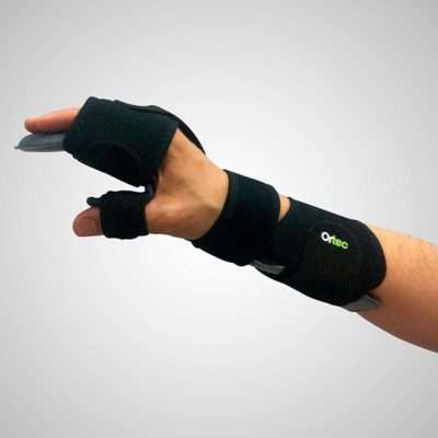 Férula postural de control posicional con apoyo para pulgar