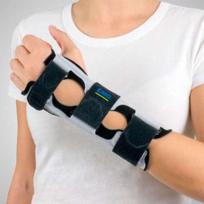 Muñequera Manugrip con tres férulas de aluminio y ajuste con microvelcro