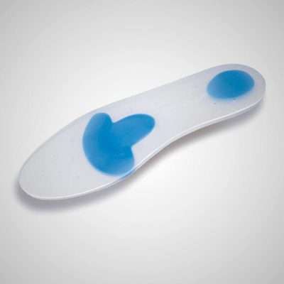 Plantilla Silicoplant Total Blue con arco longitudinal interno y descarga metatarsal y calcáneo