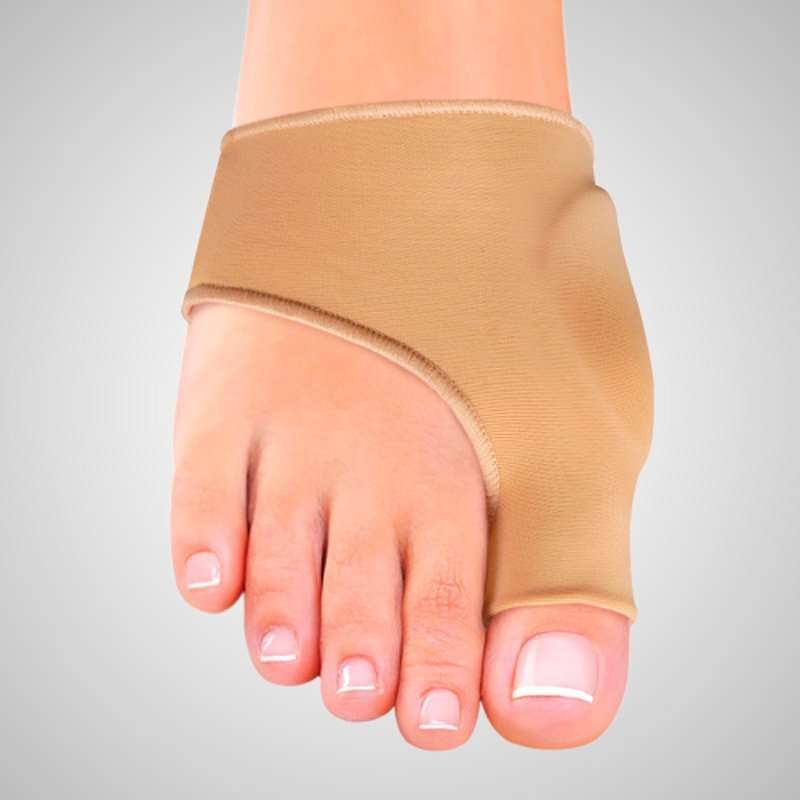 Protector de juanete elástico para hallux valgus con almohadilla protectora