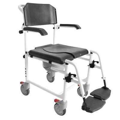 Silla multifunción de baño y WC con ruedas K30010