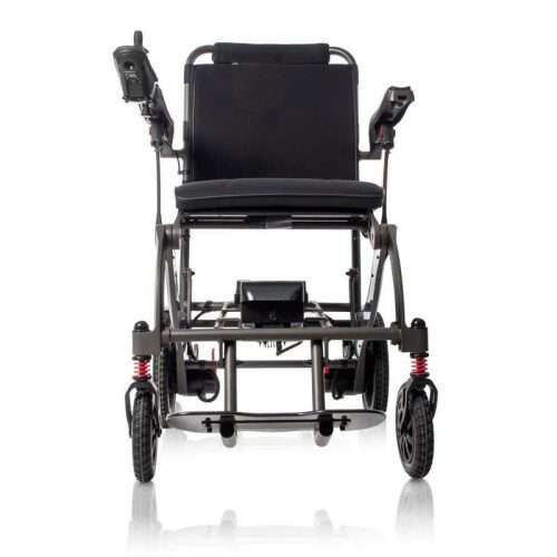 Silla eléctrica Kittos Magnesium vista frontal con reposapiés