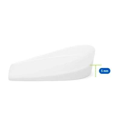 Talonera de silicona médica con alza de 5 mm