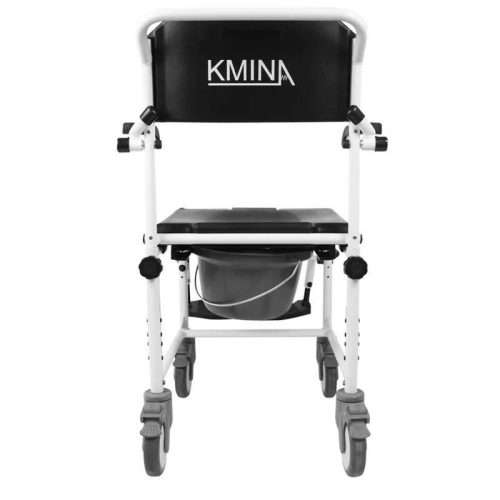 Silla para ducha y WC con ruedas K30010 con asiento acolchado