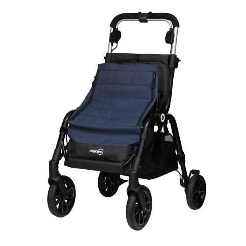 Andador Playcare R09 color azul con bolsa frontal y ruedas grandes