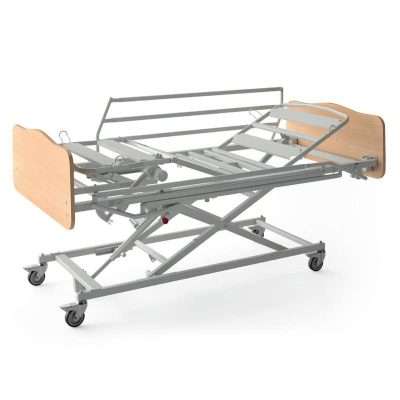 Cama articulada elevadora Xprim3 con carro elevador y somier articulado