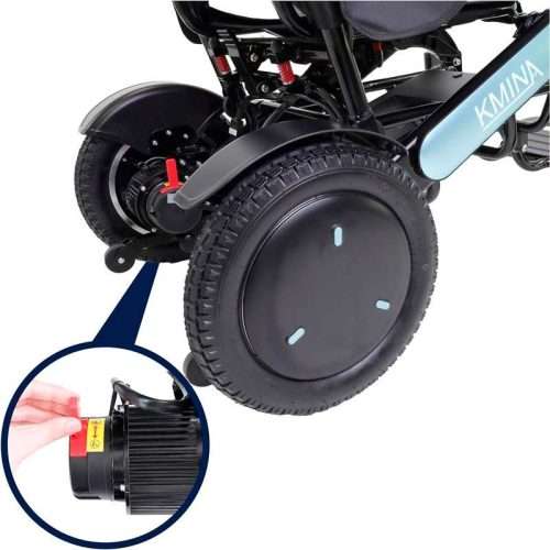 Motor y rueda trasera de la silla de ruedas eléctrica plegable K10075