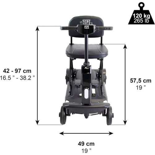 Medida y peso Scooter plegable PP1004