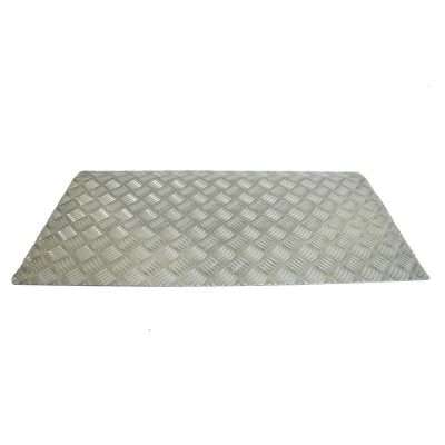 Rampa portátil simple de acero inoxidable para salvar pequeños escalones
