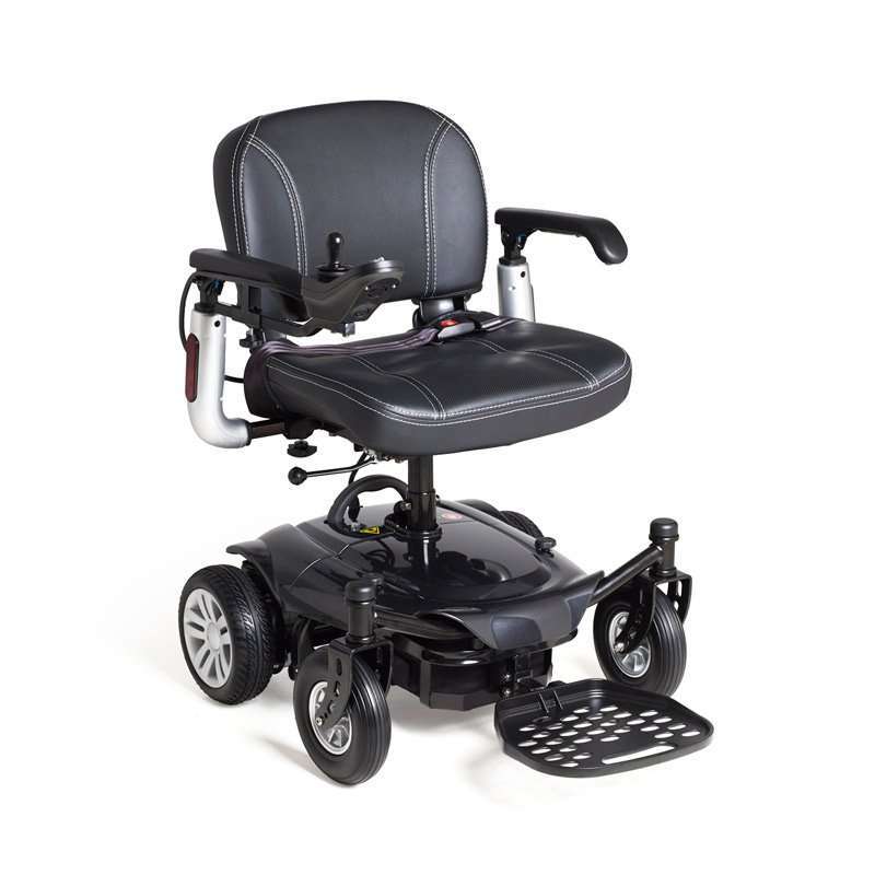 Silla eléctrica Eclipse River compacta con asiento acolchado, respaldo y reposapiés