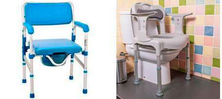 Sillas con orinal para higiene